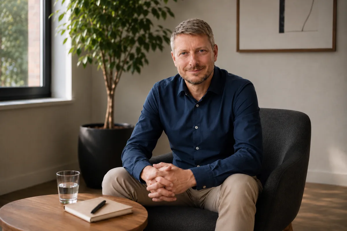 Christian von Hofe im Coaching-Gespräch